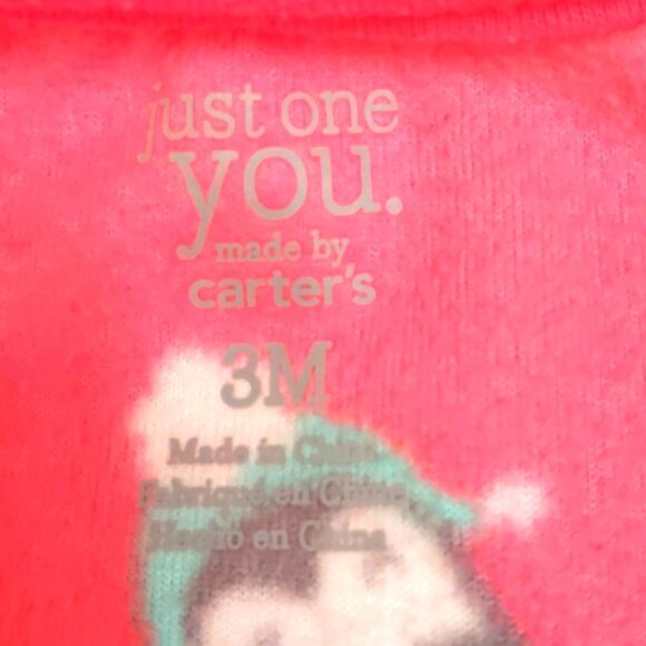 CARTERS Onesie Zipper Sleeper Pink Penguins 3 Month + Teddy Bear - Picture 4 of 8